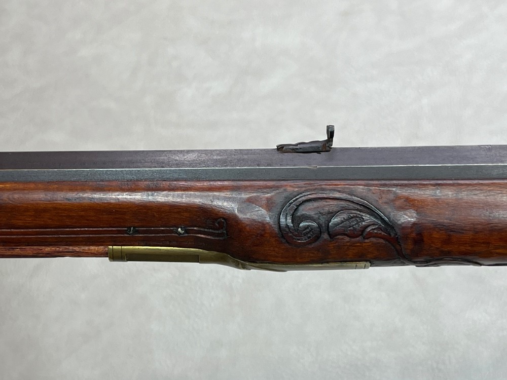 Flintlock Rifle Highly Ornate Custom .50 Caliber Swamped Pennsylvania Style-img-16