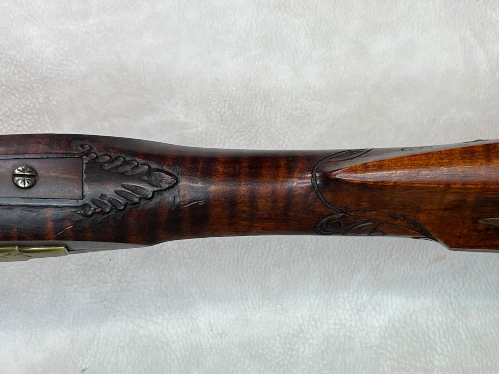 Flintlock Rifle Highly Ornate Custom .50 Caliber Swamped Pennsylvania Style-img-22