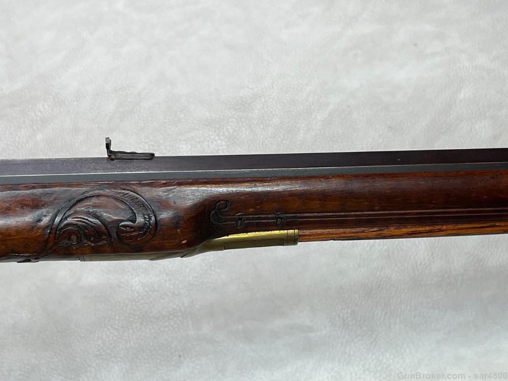 Flintlock Rifle Highly Ornate Custom .50 Caliber Swamped Pennsylvania Style-img-7
