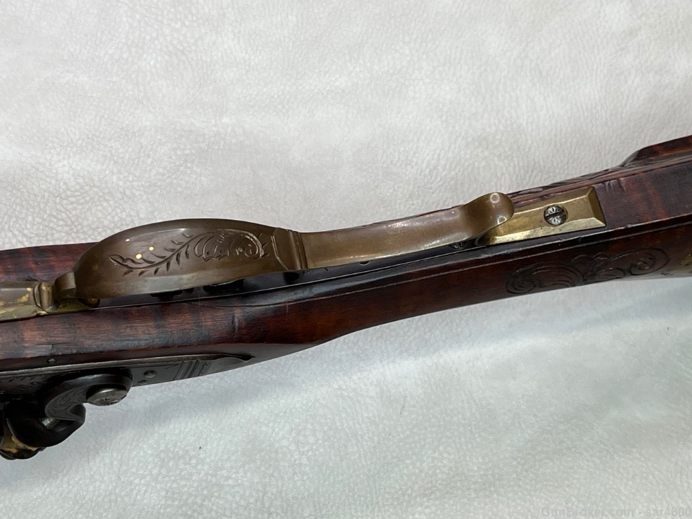 Flintlock Rifle Highly Ornate Custom .50 Caliber Swamped Pennsylvania Style-img-32