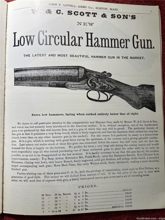 JOHN P. LOVELL ARMS CO.,CATALOGUE No. 42. 1890 (Reprint 1971) Guns Rifles-img-4