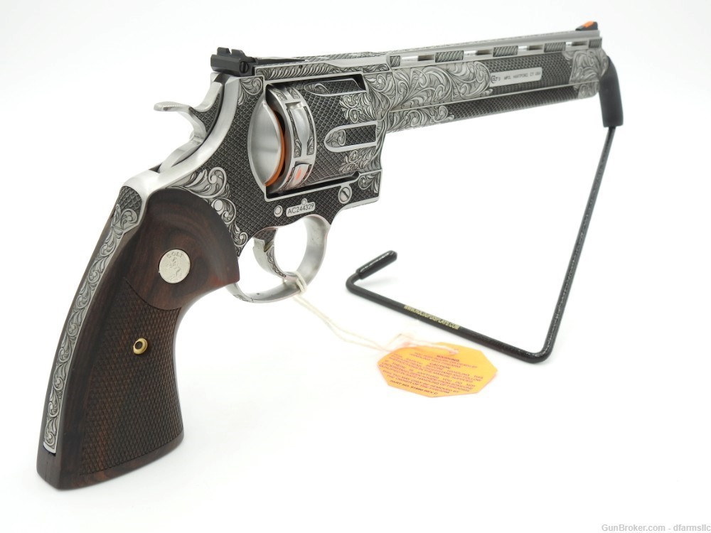Extremely Rare Collectible Stunning Custom Engraved Colt Anaconda 8" 44 MAG-img-12