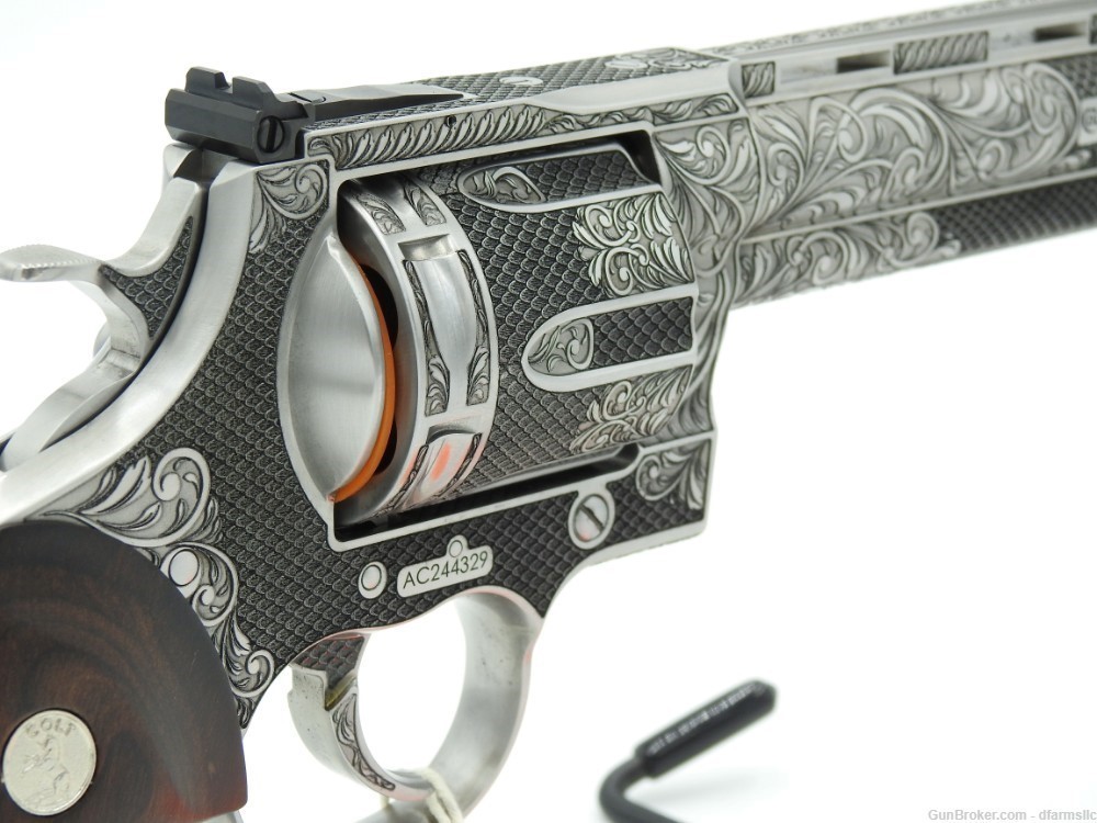 Extremely Rare Collectible Stunning Custom Engraved Colt Anaconda 8" 44 MAG-img-15