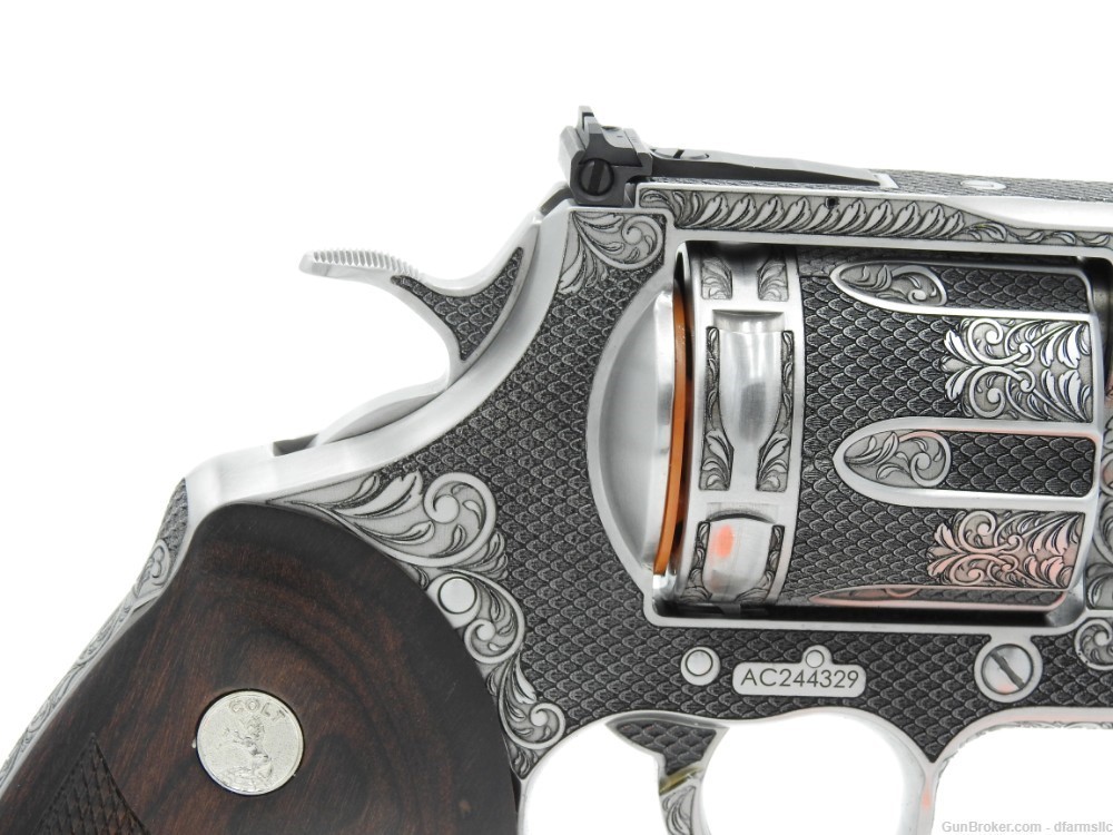 Extremely Rare Collectible Stunning Custom Engraved Colt Anaconda 8" 44 MAG-img-20