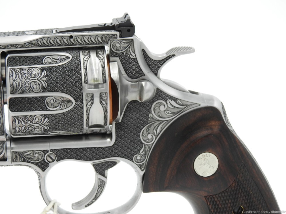 Extremely Rare Collectible Stunning Custom Engraved Colt Anaconda 8" 44 MAG-img-7