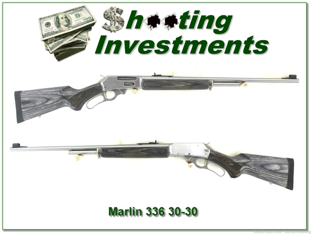 Marlin 336 XLR Stainless Laminated 30-30 Exc Cond-img-0