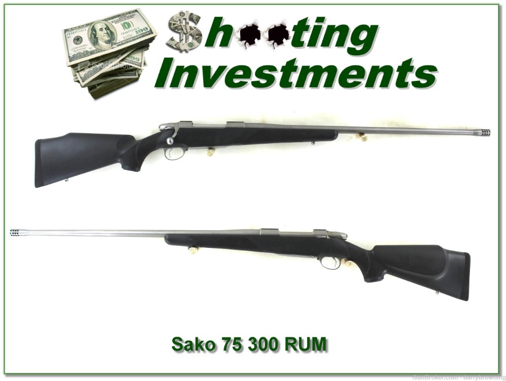 Sako 75 Stainless All-weather in rare 300 RUM!-img-0