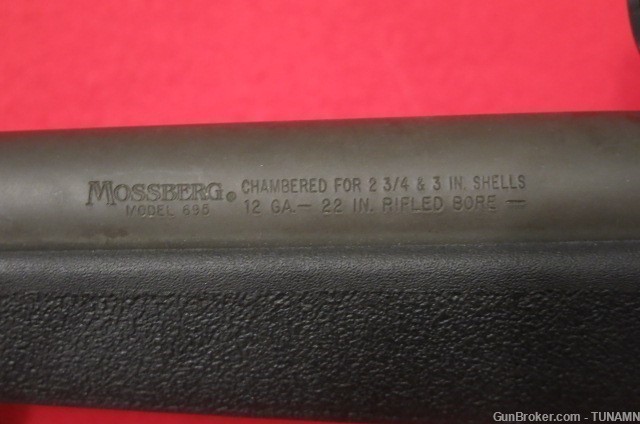 Mossberg 695 Bolt Action 12 Ga Shotgun With A 22" Rifled Barrel 98% -img-8