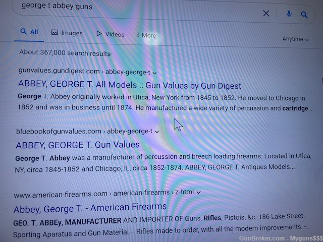 Gerorge T Abbey Chicago 1860 Half Stock  Plains Rifle-img-6