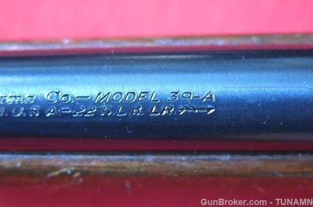 Marlin 39 A Third Model 24"Barrel 95 % Blue .22 S,L,LR Excellent Condition -img-2