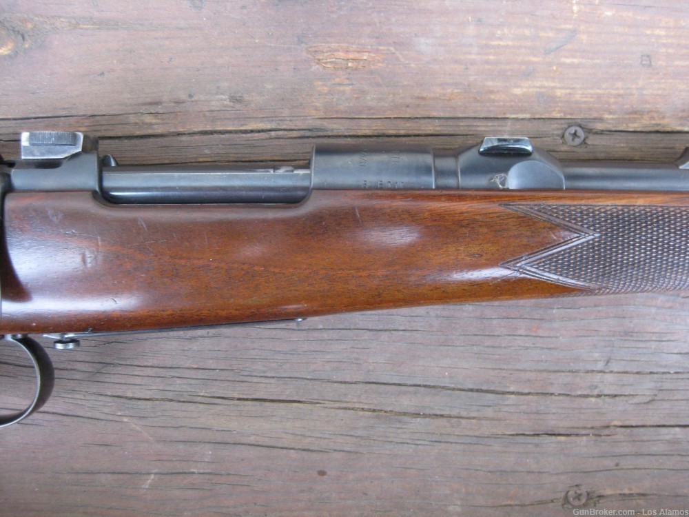 Mauser commercial sporting rifle, early 3 digit SN 711, made 1899, Rigby-img-3