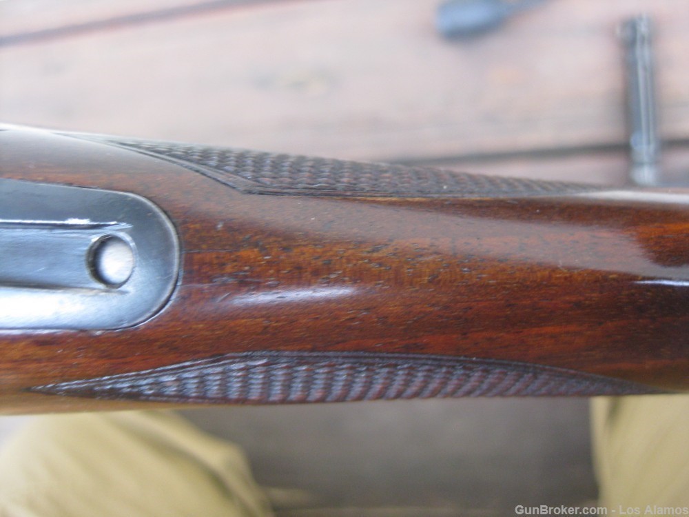 Mauser commercial sporting rifle, early 3 digit SN 711, made 1899, Rigby-img-44