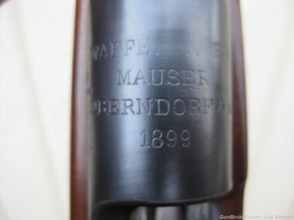Mauser commercial sporting rifle, early 3 digit SN 711, made 1899, Rigby-img-21