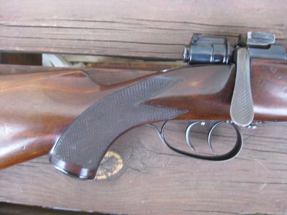 Mauser commercial sporting rifle, early 3 digit SN 711, made 1899, Rigby-img-2