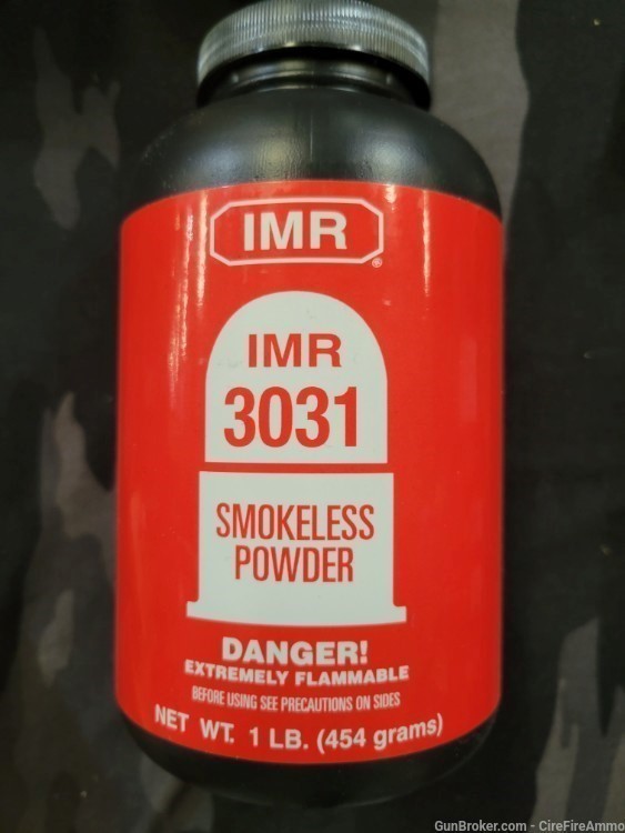 IMR Legendary Powders IMR Powder 3031 Smokeless 1 Lb no cc fees-img-0