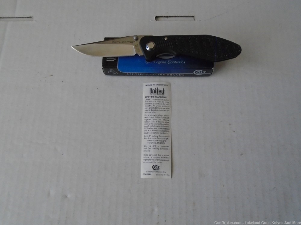 NIB COLT CT0102OPNB Police Positive Folding Tactical Knife-img-6