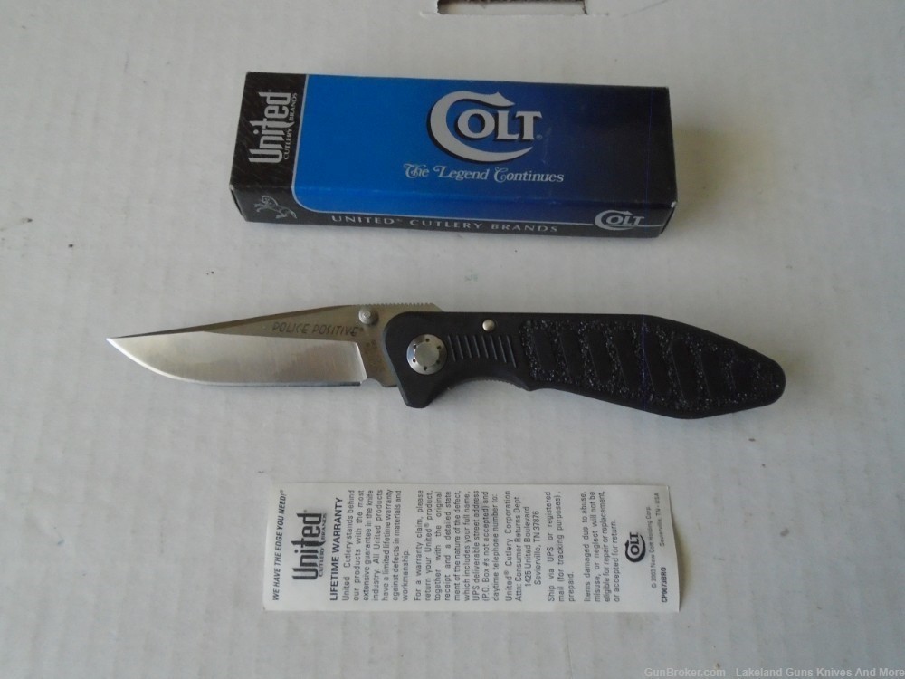 NIB COLT CT0102OPNB Police Positive Folding Tactical Knife-img-2