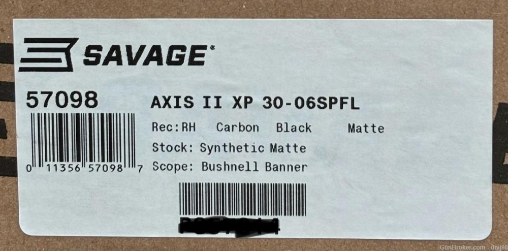 Savage Axis II XP package rifle 30-06 with Bushnell Banner scope-img-1