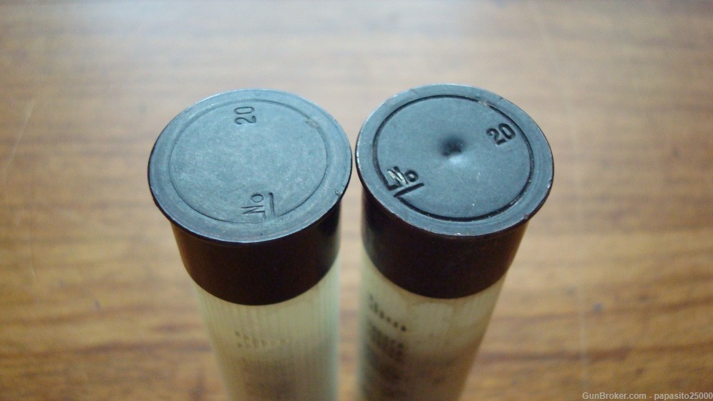 2 vintage Dummy rounds snap caps rare win rem 20ga 20 ga gauge -img-3