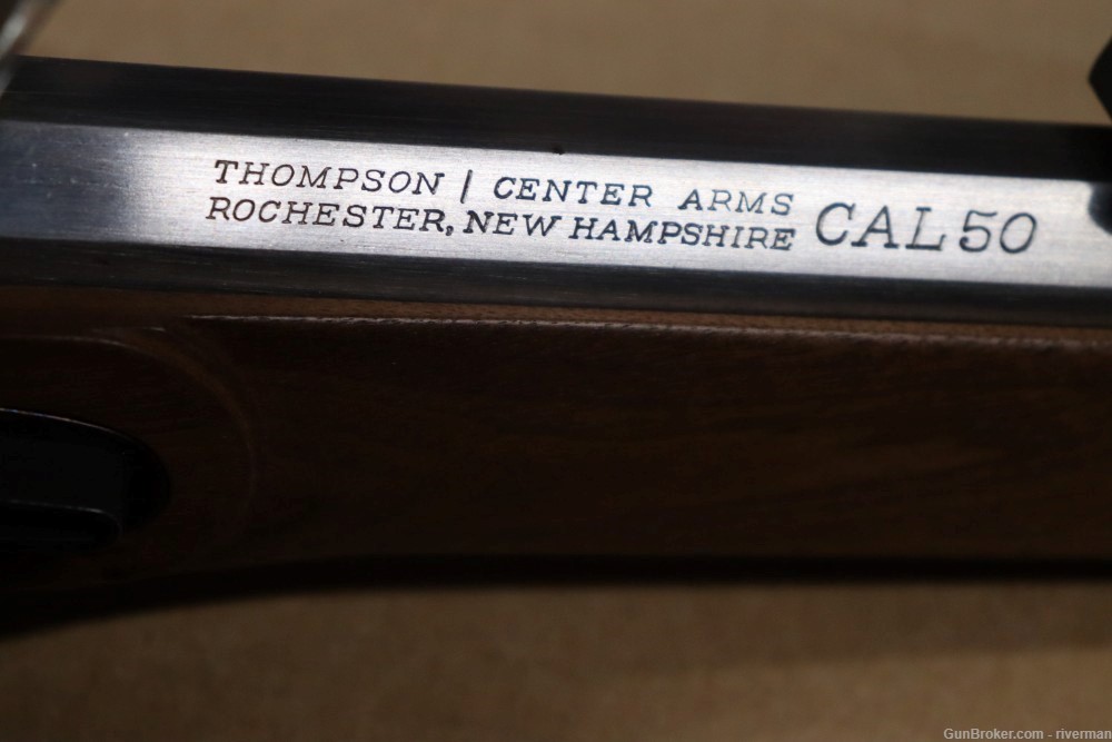 Thompson Center 50 Cal. Black Powder Flint Lock Rifle (SN#K6664)-img-12