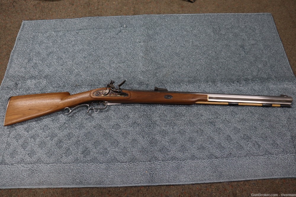 Thompson Center 50 Cal. Black Powder Flint Lock Rifle (SN#K6664)-img-0
