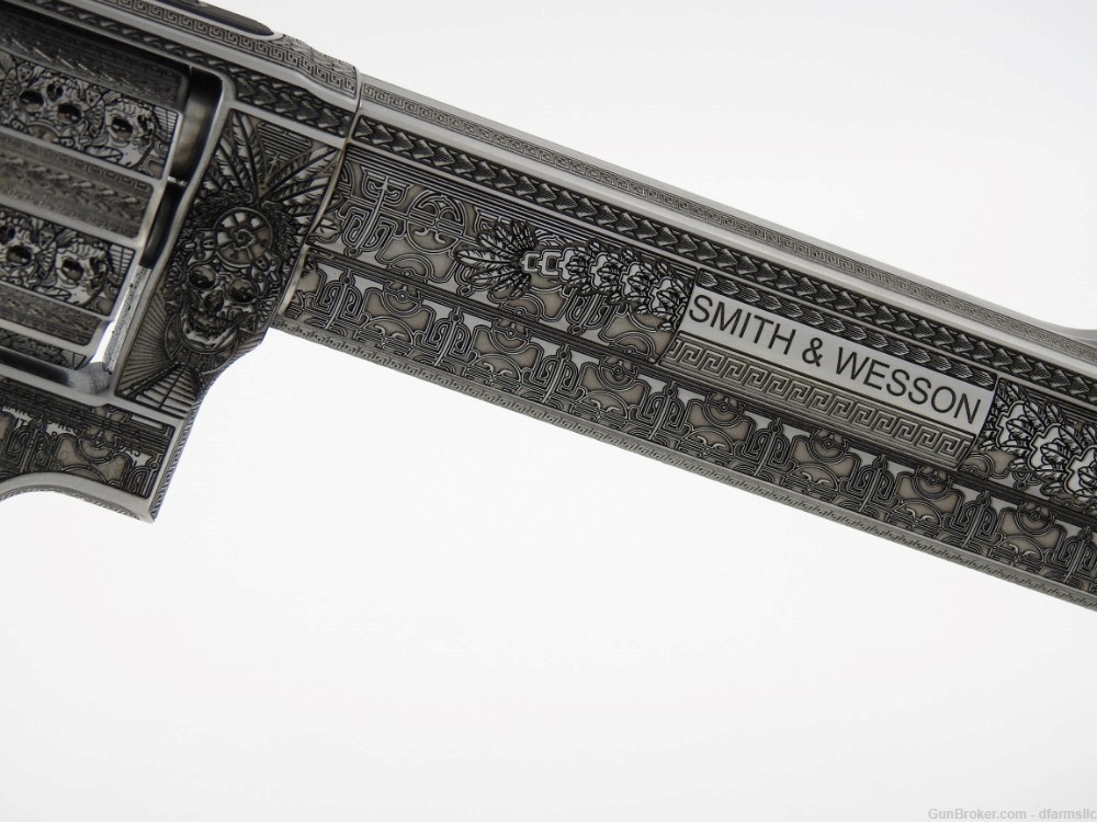Rare Unique Aztec Custom Engraved S&W Smith & Wesson 686 Plus 6" 357 MAG-img-15
