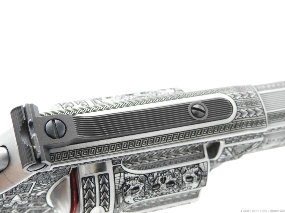 Rare Unique Aztec Custom Engraved S&W Smith & Wesson 686 Plus 6" 357 MAG-img-22