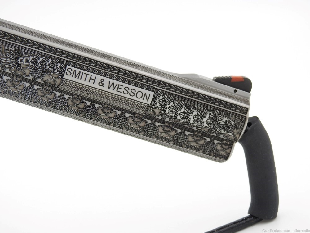 Rare Unique Aztec Custom Engraved S&W Smith & Wesson 686 Plus 6" 357 MAG-img-14