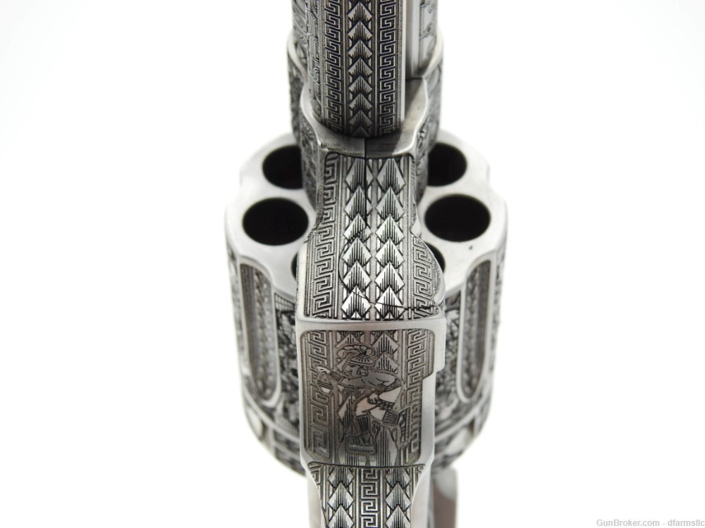 Rare Unique Aztec Custom Engraved S&W Smith & Wesson 686 Plus 6" 357 MAG-img-26