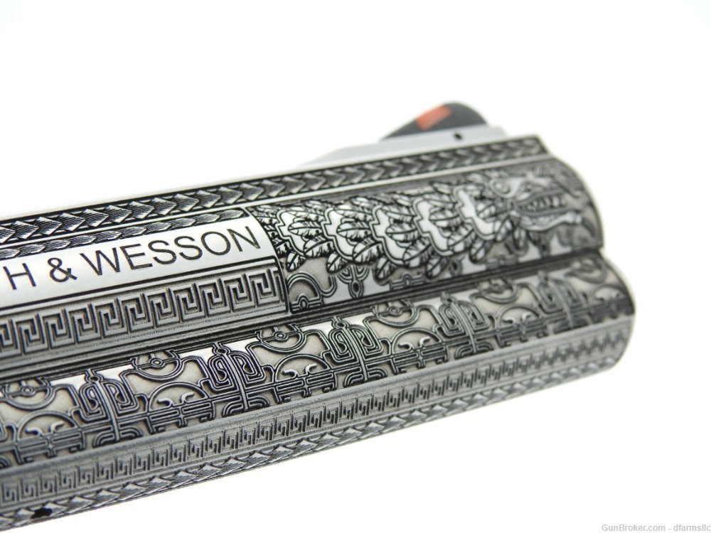Rare Unique Aztec Custom Engraved S&W Smith & Wesson 686 Plus 6" 357 MAG-img-19