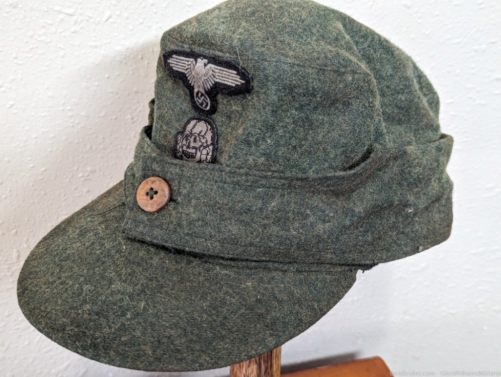 WW2 German Waffen Elite SS Wool Late War M44 Cap -img-0