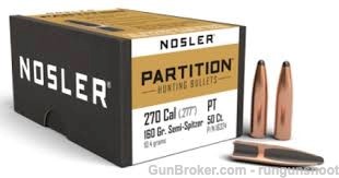 270 WSM custom 160gr Nosler Partition Nickel -$12 UPS--img-1