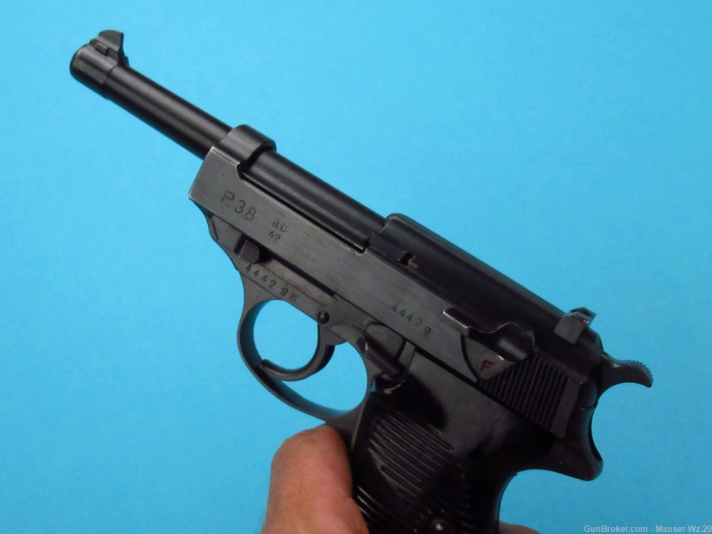 Excellent 1942 WWII Used German Walther P38 pistol AC42 German 9mm Luger-img-10