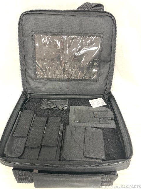 NEW HK Marked Tactical Pistol Case w/Pouches, MK23,USP,VP9-Black-img-1