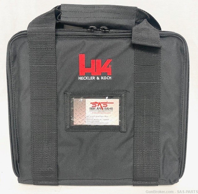 NEW HK Marked Tactical Pistol Case w/Pouches, MK23,USP,VP9-Black-img-0