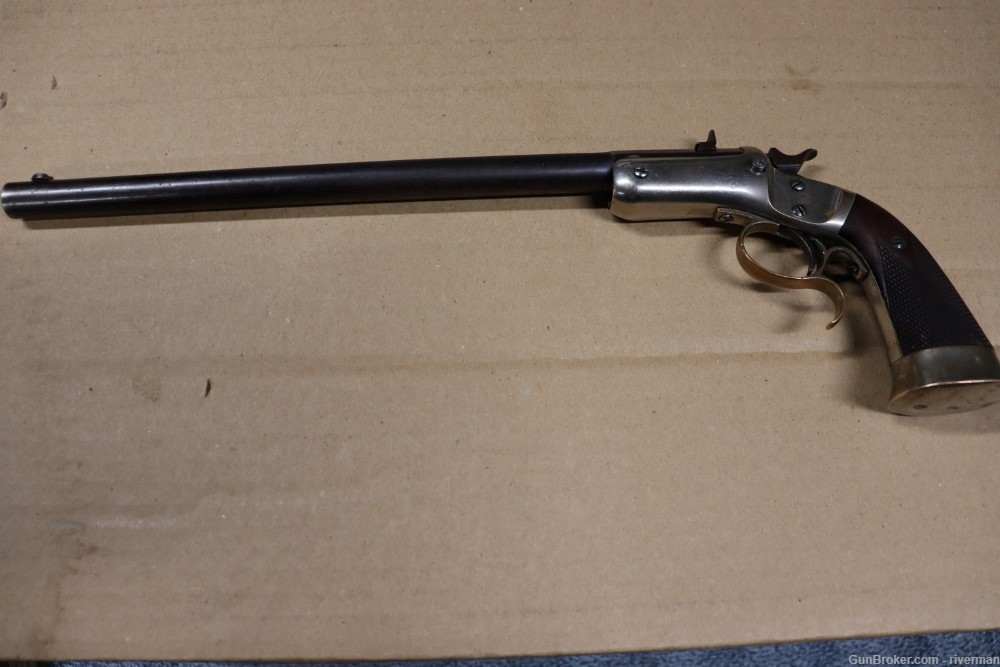 Stevens Conlin Model 38 second issue Tip Up Single Shot Pistol Cal. 22-img-4