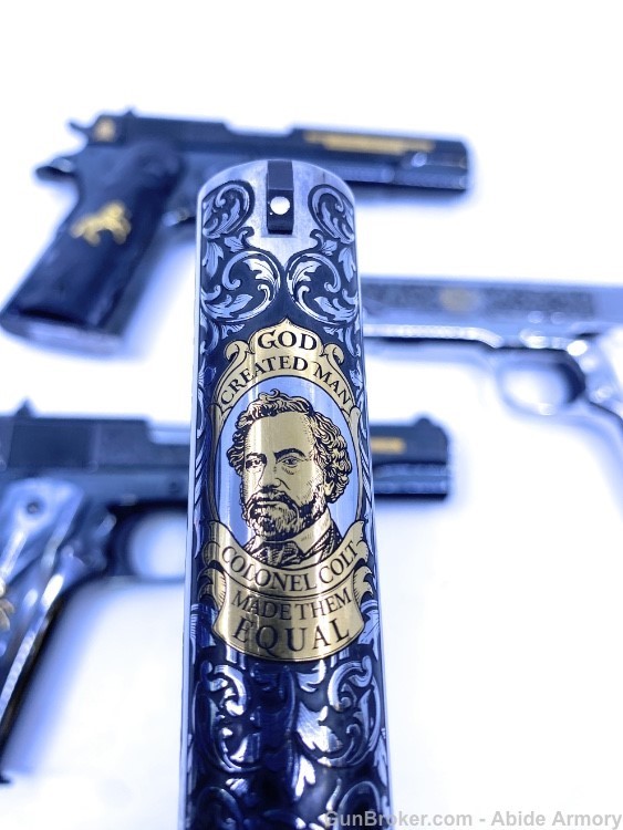 Samuel Colt 1911 Stainless Blued 45 38 Serial #4 Set Colt-38-Collector Rare-img-12