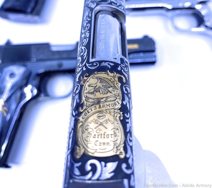 Samuel Colt 1911 Stainless Blued 45 38 Serial #4 Set Colt-38-Collector Rare-img-11