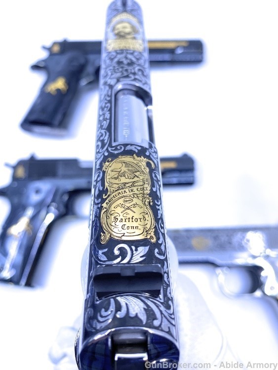 Samuel Colt 1911 Stainless Blued 45 38 Serial #4 Set Colt-38-Collector Rare-img-15