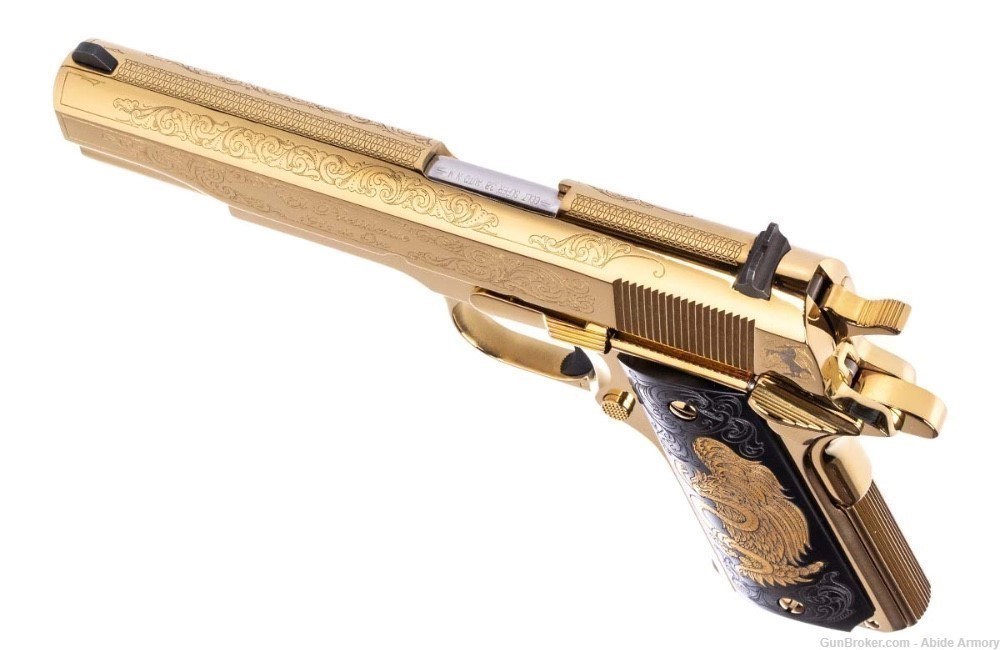 COLT 1911 PRESIDENTE DE ORO 38 Super Engraved #100 Colt Gold Presidente-img-4