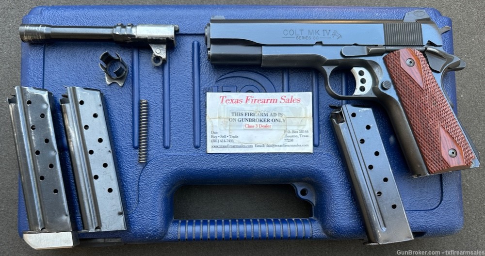 Colt Government MK IV Ser. ’80 .38 Super, With 9mm Conversion Kit, 1985-img-0