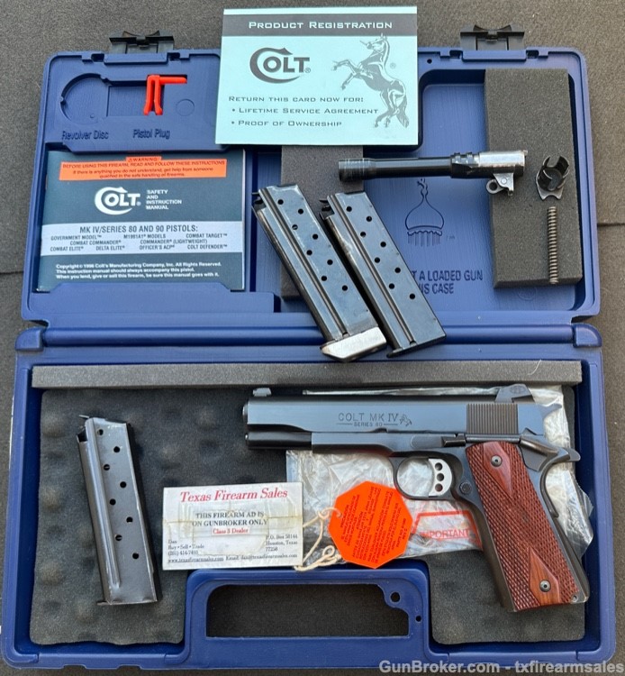 Colt Government MK IV Ser. ’80 .38 Super, With 9mm Conversion Kit, 1985-img-55