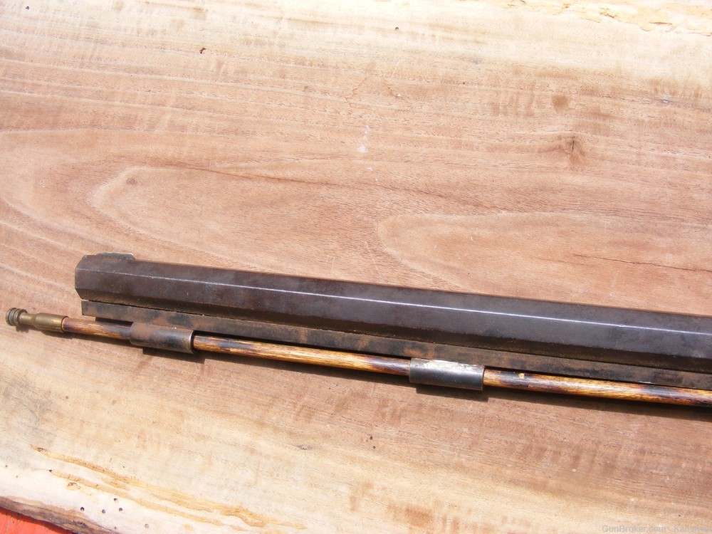 Antique Percussion Half Stock Rifle Tryon London Black Powder Muzzleloader-img-9