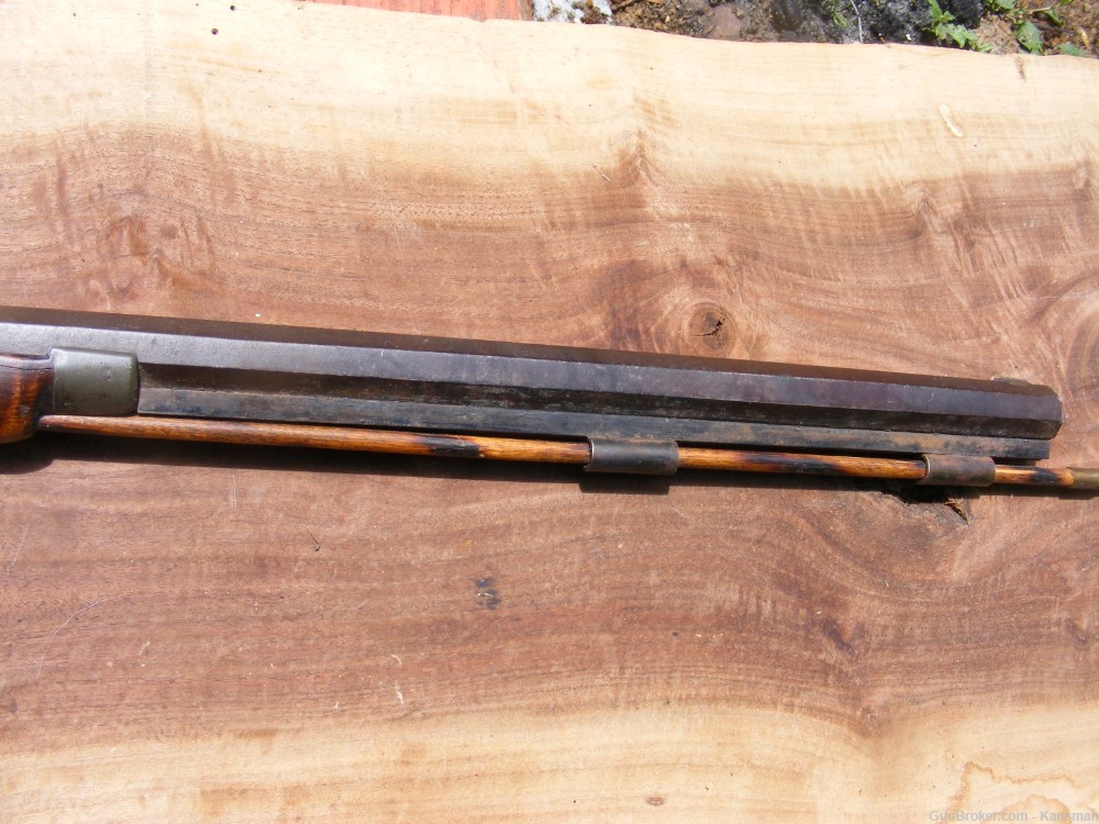 Antique Percussion Half Stock Rifle Tryon London Black Powder Muzzleloader-img-5