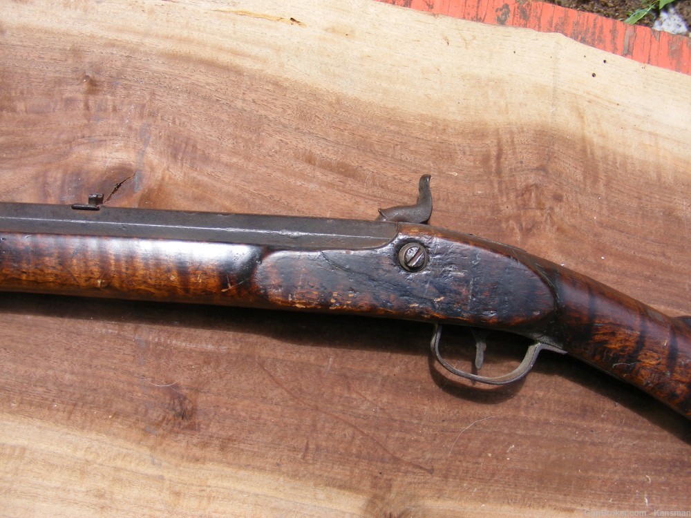 Antique Percussion Half Stock Rifle Tryon London Black Powder Muzzleloader-img-7