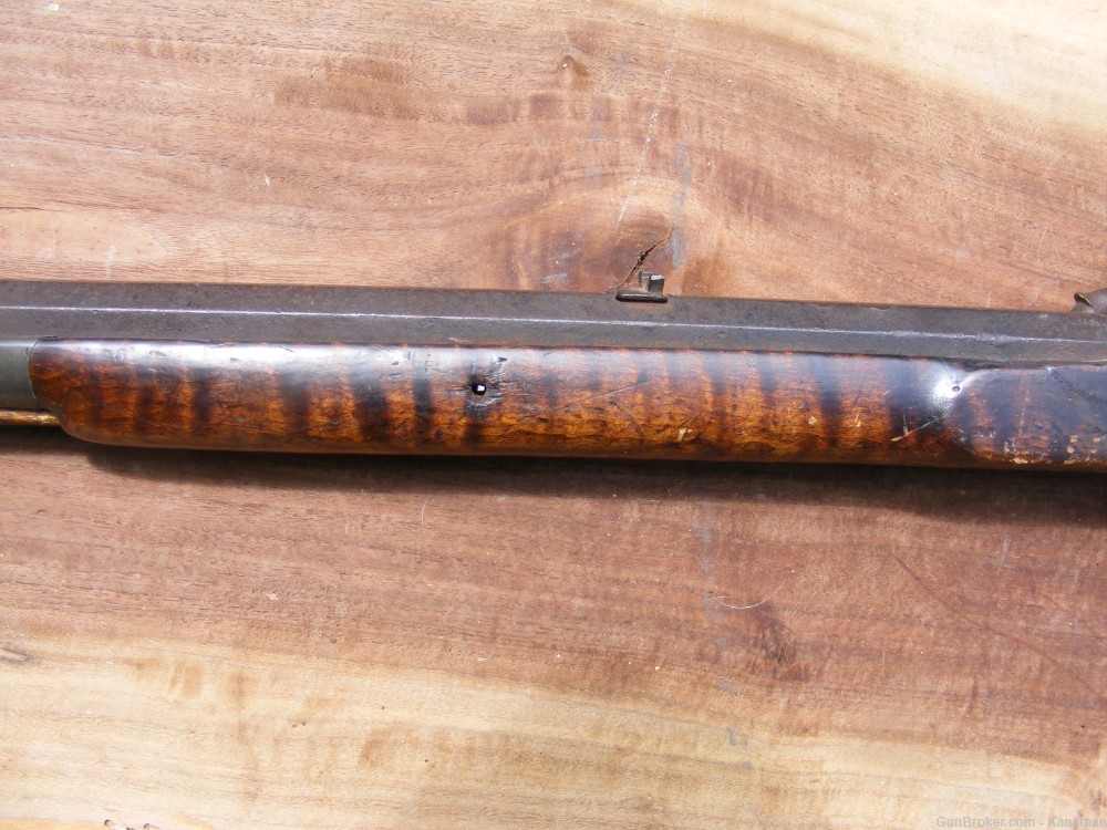 Antique Percussion Half Stock Rifle Tryon London Black Powder Muzzleloader-img-8