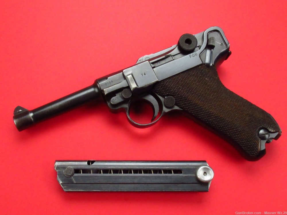 WWII 1941 BYF 41 Luger P08 Mauser German Army Pistol 9mm P38 RIG-img-0