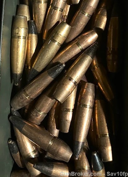 150 - 50 BMG M2 AP Black Tip Bullets-img-0