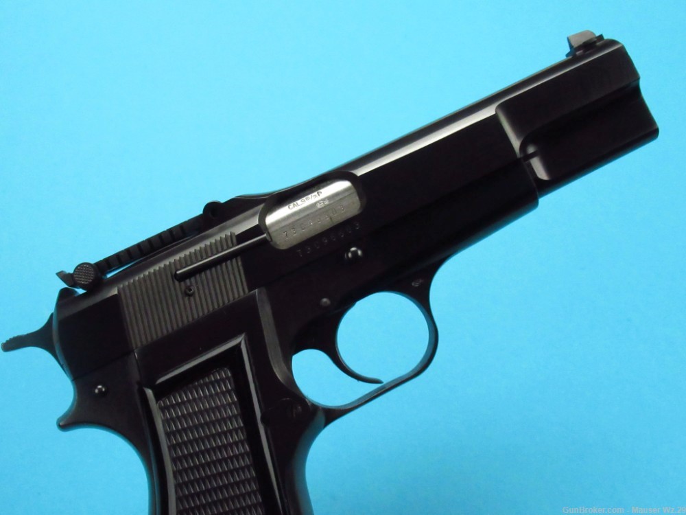Rare 1973 Tangent slotted Browning Hi Power Belgian pistol 9mm Luger BHP-img-82