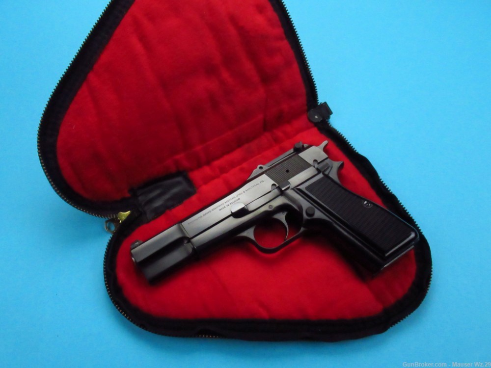 Rare 1973 Tangent slotted Browning Hi Power Belgian pistol 9mm Luger BHP-img-125